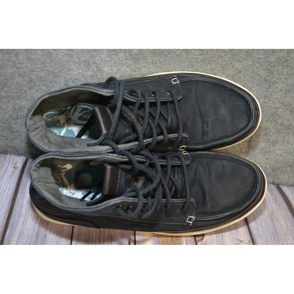 OluKai Nalukai Kapa Boots Mens 10 Blue Chukka Lace Up Lined Casual‎ 10377-4019 - Picture 12 of 16
